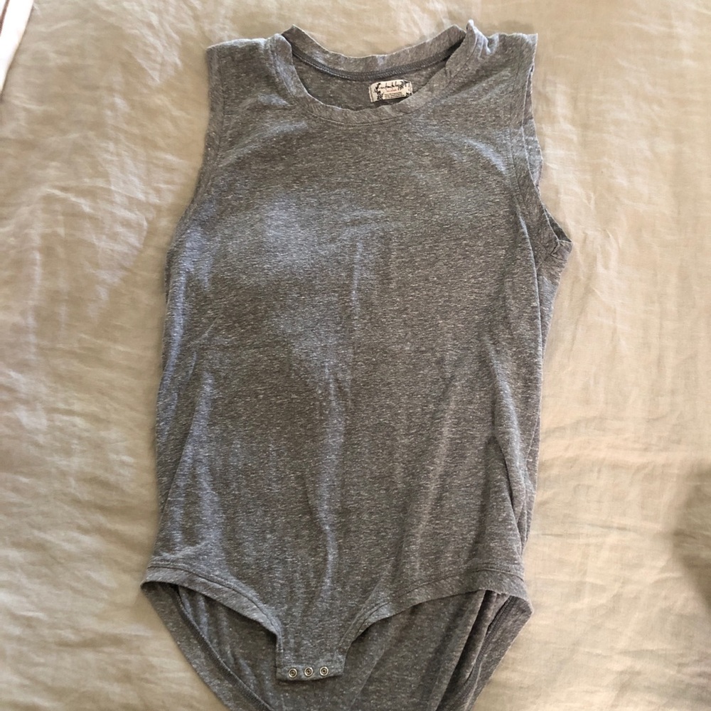 FREE PEOPLE intimately grey bodysuit